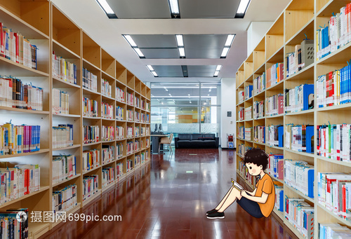 圖書館看書